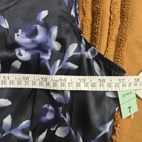 DBY Ltd. Vintage Deadstock 90s Y2K Whimsigoth Satin Babydoll Floral Maxi Dress 7 - Picture 7 of 9